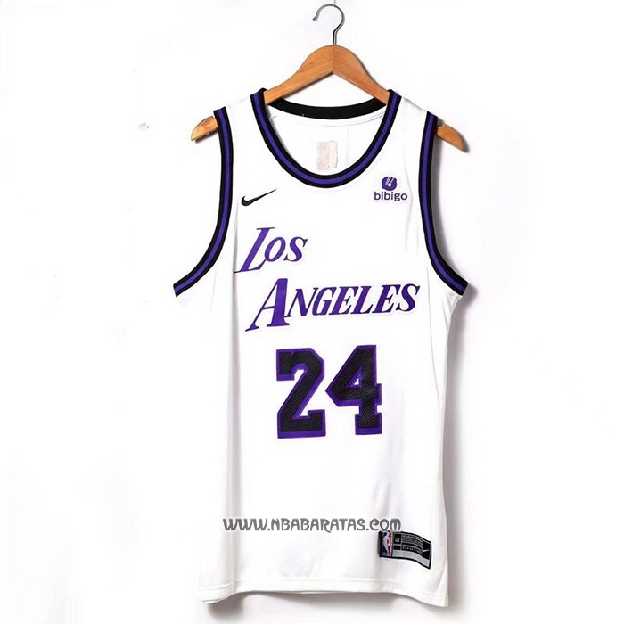 Camiseta Los Angeles Lakers Kobe Bryant #24 Ciudad 2022-23 Blanco